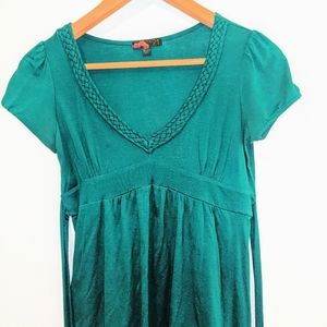 Dark Green Tunic Top